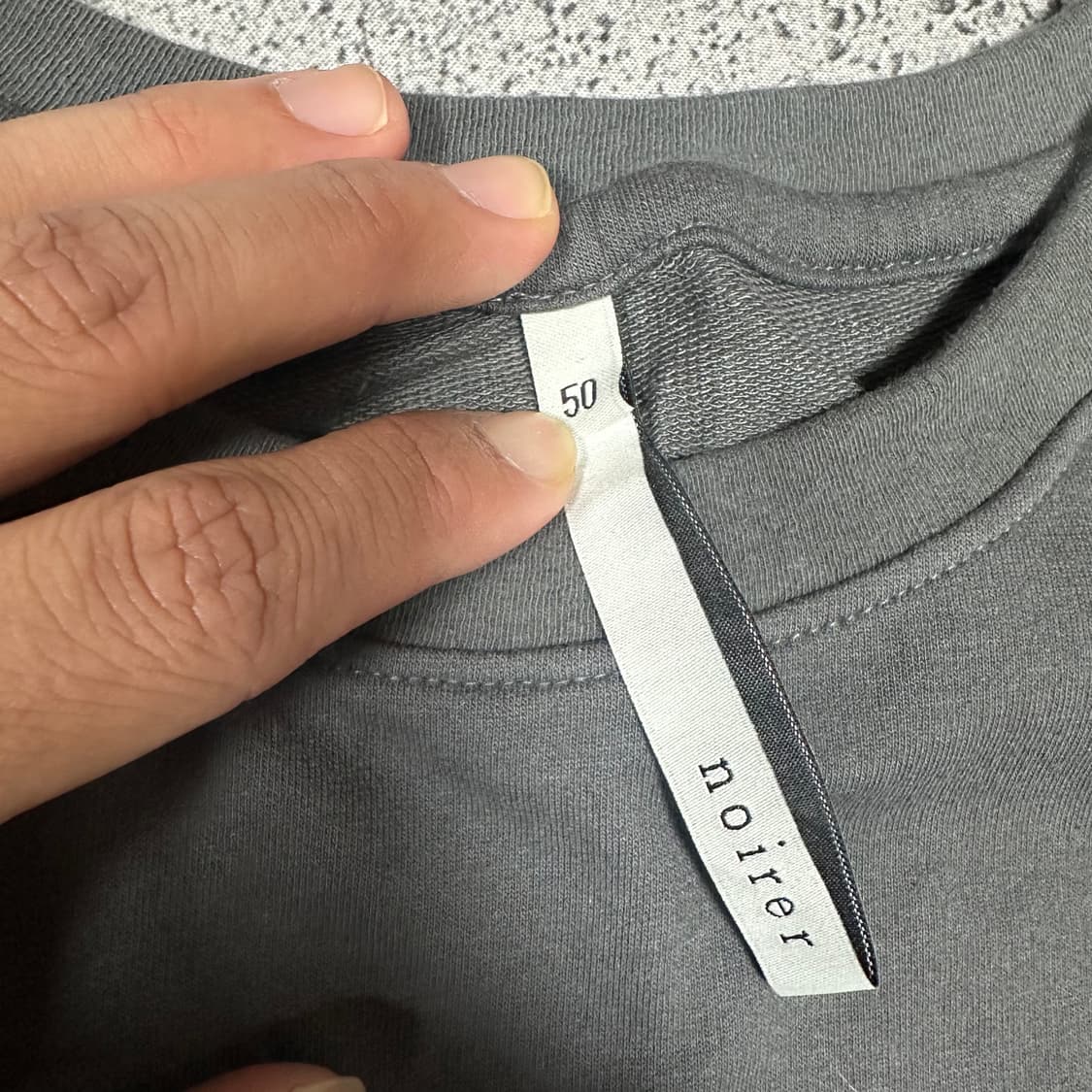 ✨ (바배) 노이어 베이직 차콜 롱슬리브 상품이미지3