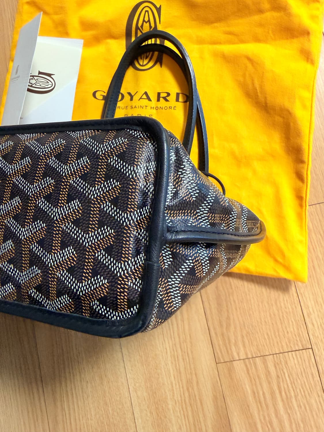 고야드 미니앙주 블랙+참 상품이미지3