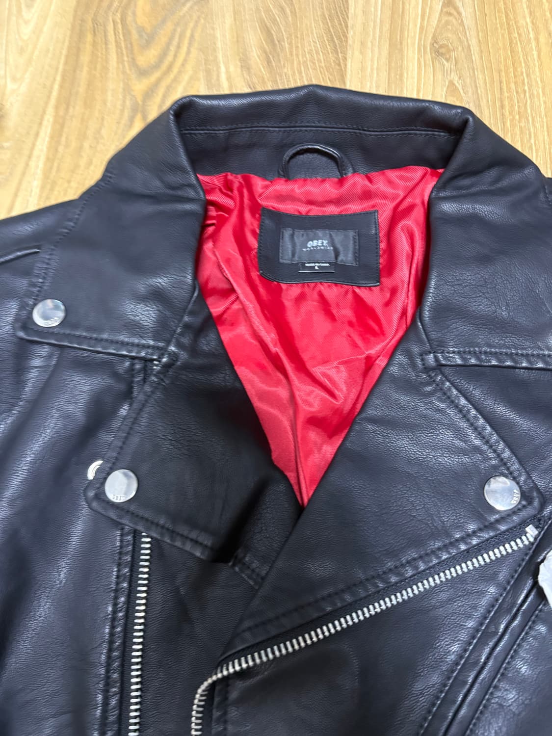 오베이 레더자켓 상품이미지3