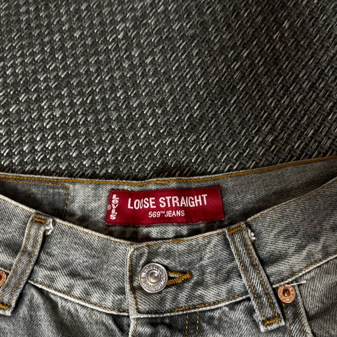 (29) 리바이스 569 29X30 그레이 데님 팬츠 루즈 스트레이트핏 상품이미지3