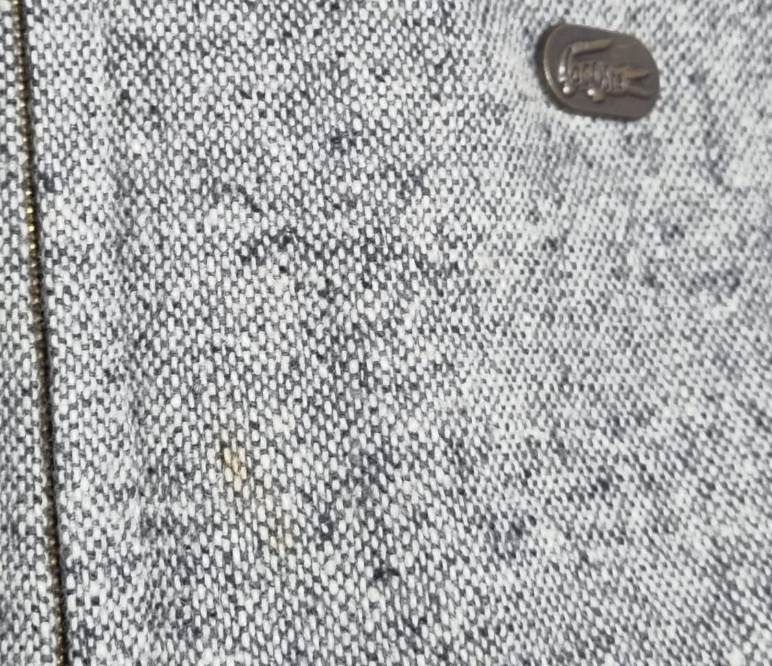 L (100) 라코스테 빈티지 서광 그레이 코튼100% 블루종 바라쿠다 상품이미지5