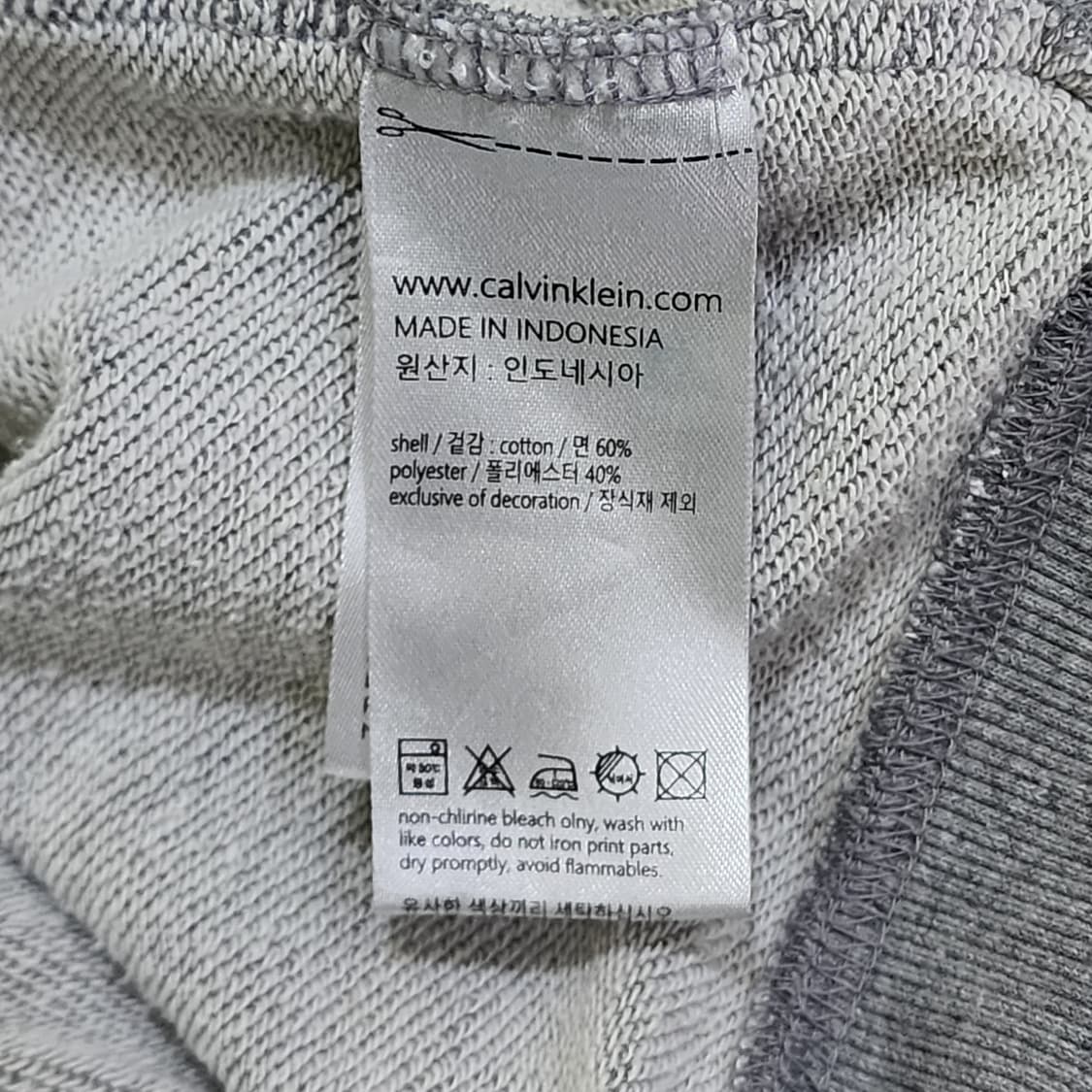 캘빈클라인 퍼포먼스 로고 그레이 맨투맨 상품이미지5