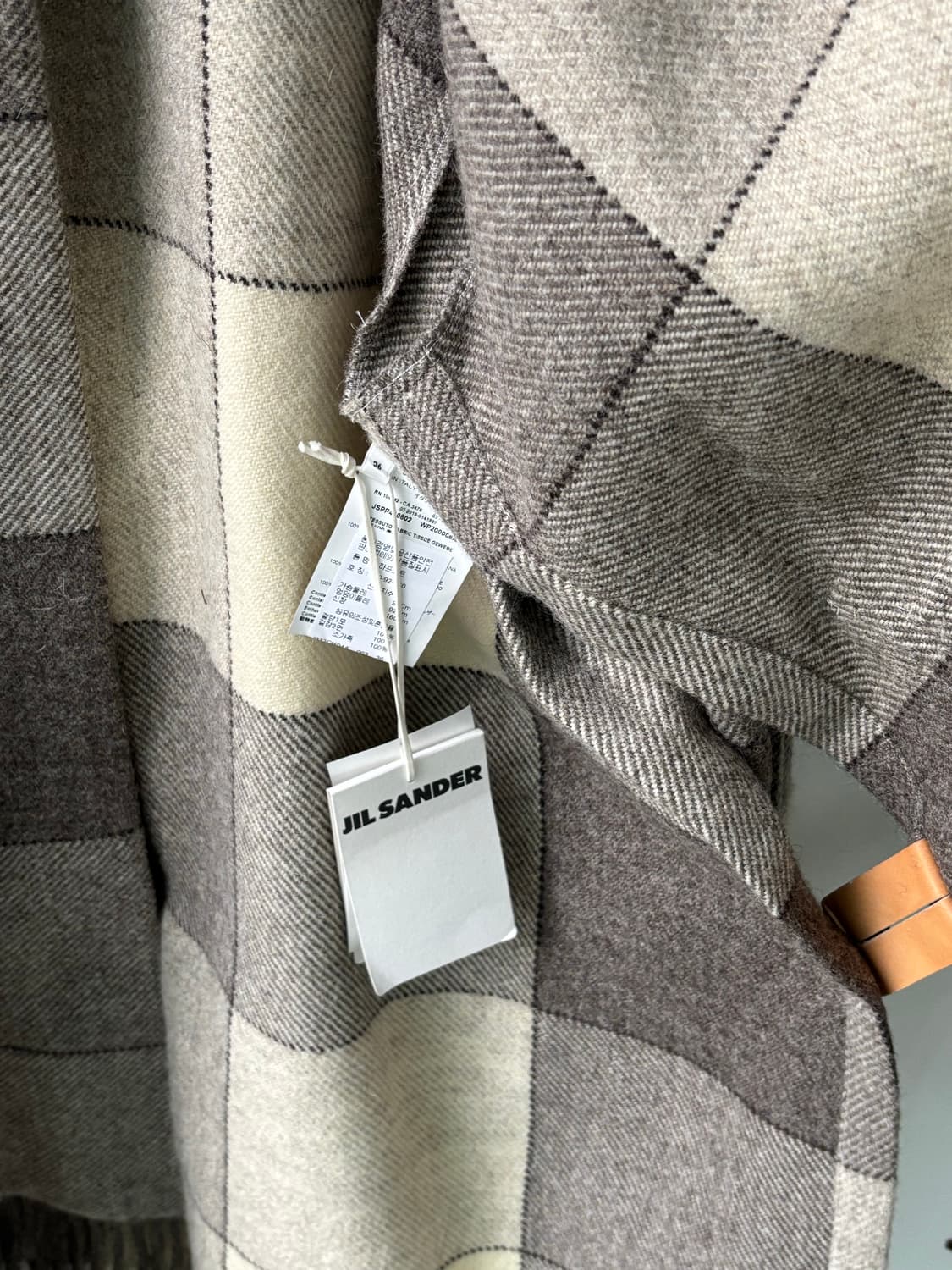 질샌더 19AW 런웨이피스 레더 트림 코트 상품이미지9