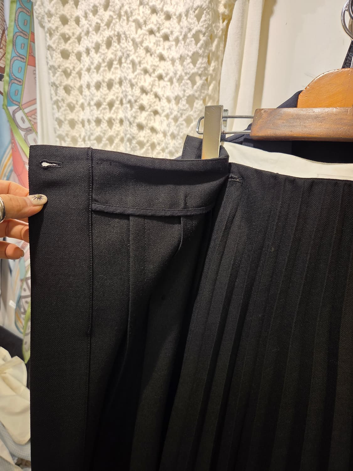 COS 코스 울혼방 플리츠 랩 스커트 상품이미지6