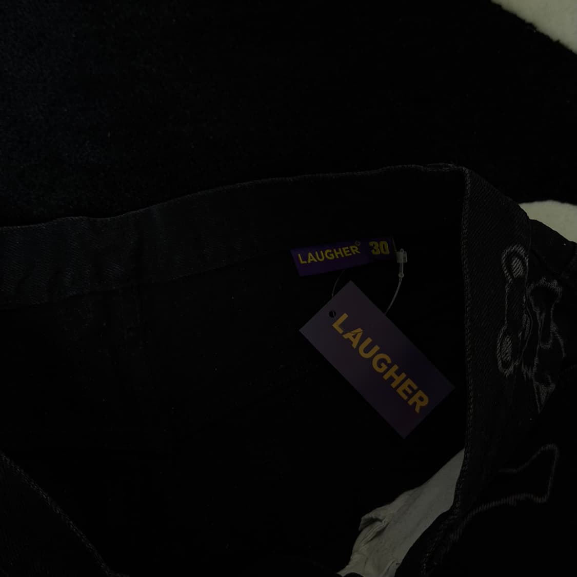 라퍼 LAUGHER 댄싱 베어 팬츠 (블랙) 30 새상품 상품이미지8