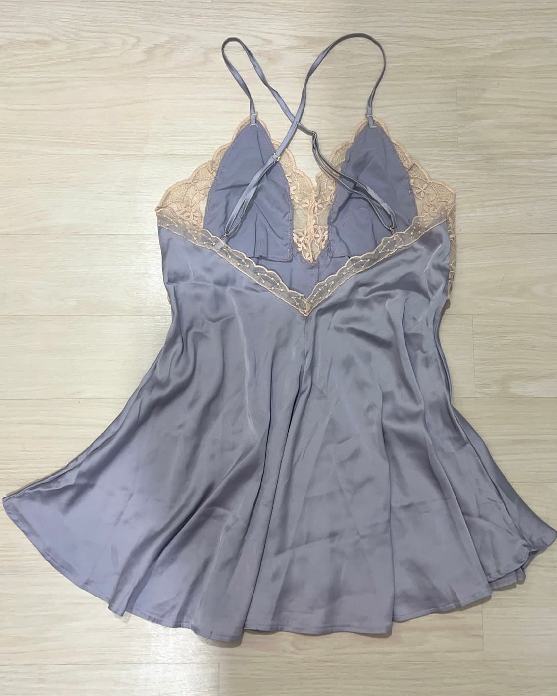 빈티지 새틴 퍼플 슬립원피스 y2k 페어리 갸루 핀터깔 상품이미지3