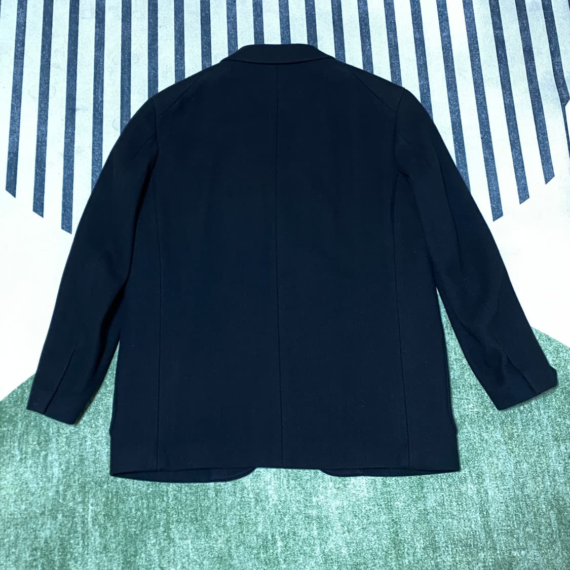 유니클로 질샌더 오버사이즈 울 블렌드 자켓 블랙 상품이미지4