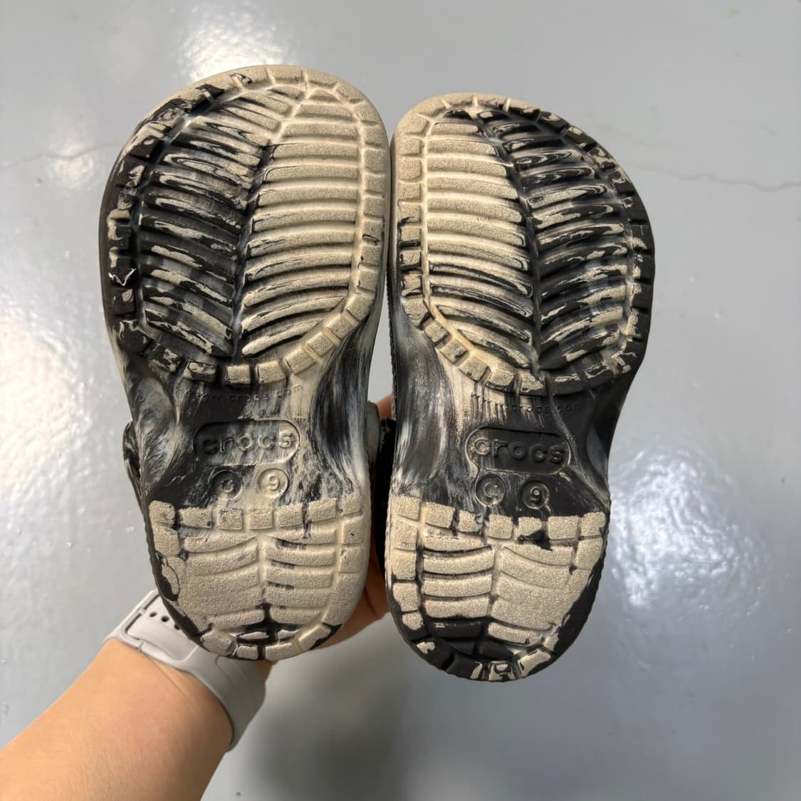 9 크록스 키즈 클래식 마블 슬리퍼 0406J 상품이미지6