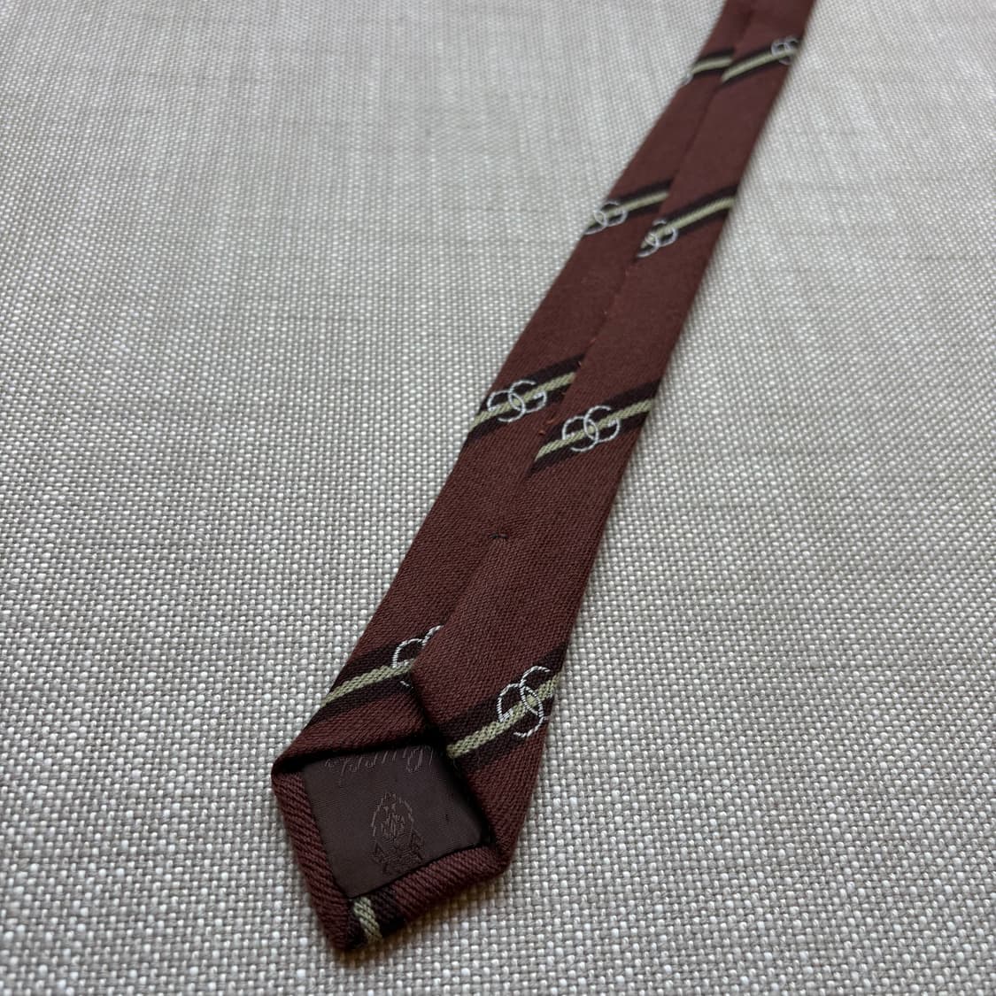 [Rare] 60s GUCCI 울실크 레지멘탈 타이 상품이미지9