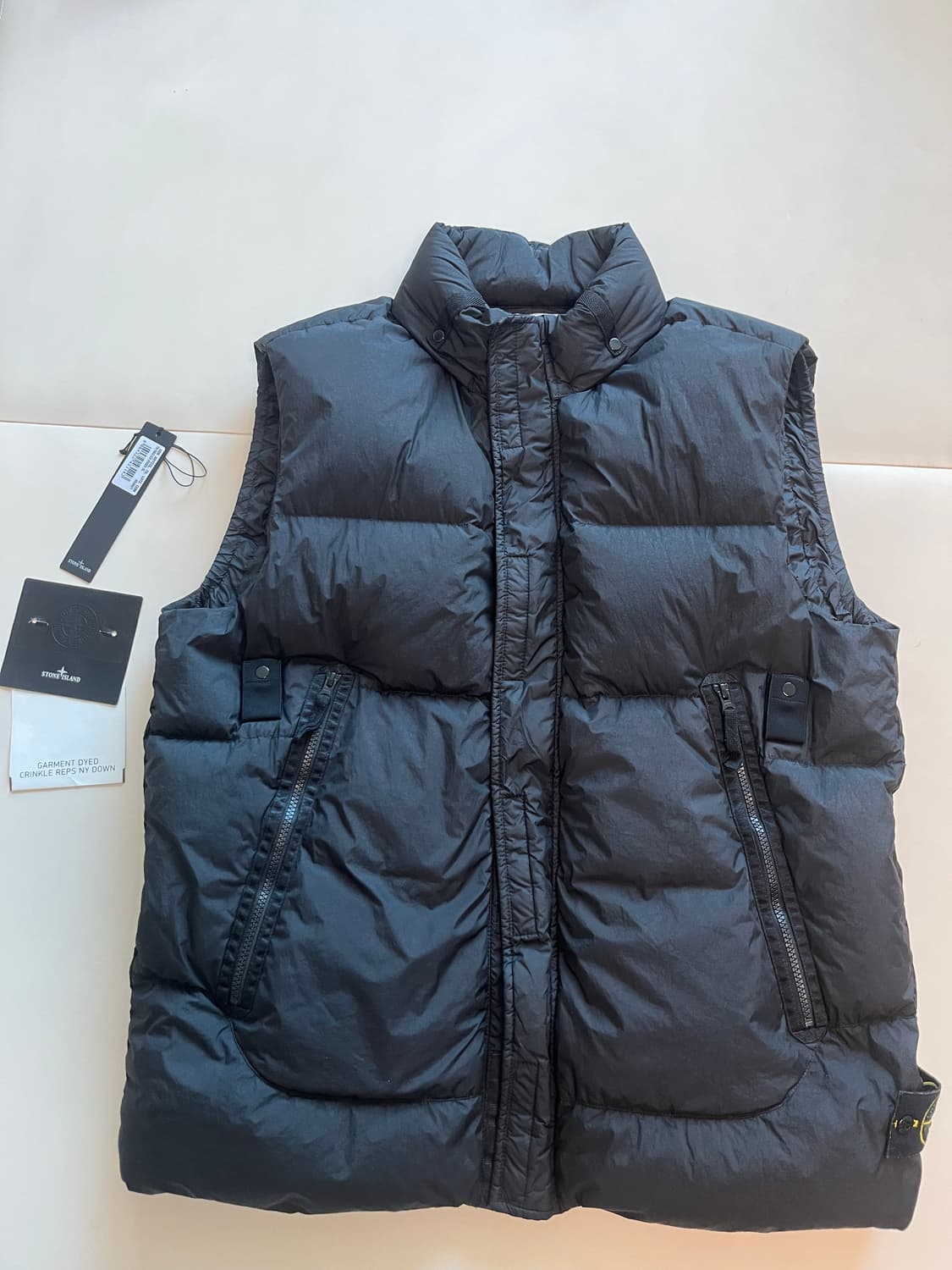 XL 스톤아일랜드 패딩조끼 블랙 상품이미지1