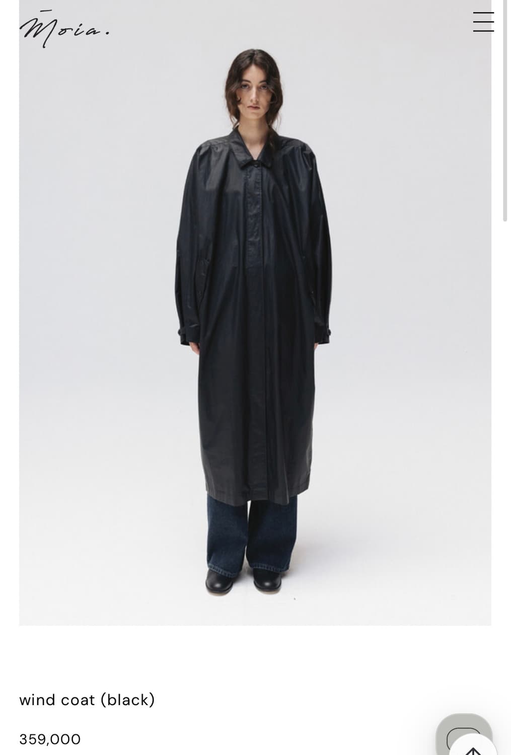 모이아 25FW 윈드 코트 상품이미지5