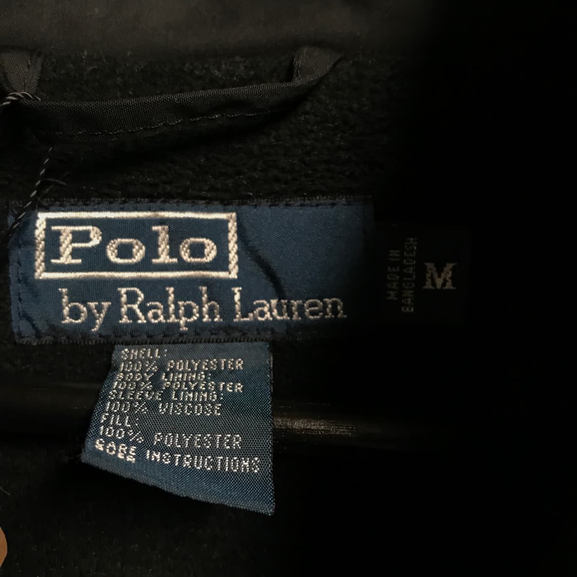 폴로 랄프로렌 기모 페리 자켓 블랙 M 상품이미지5