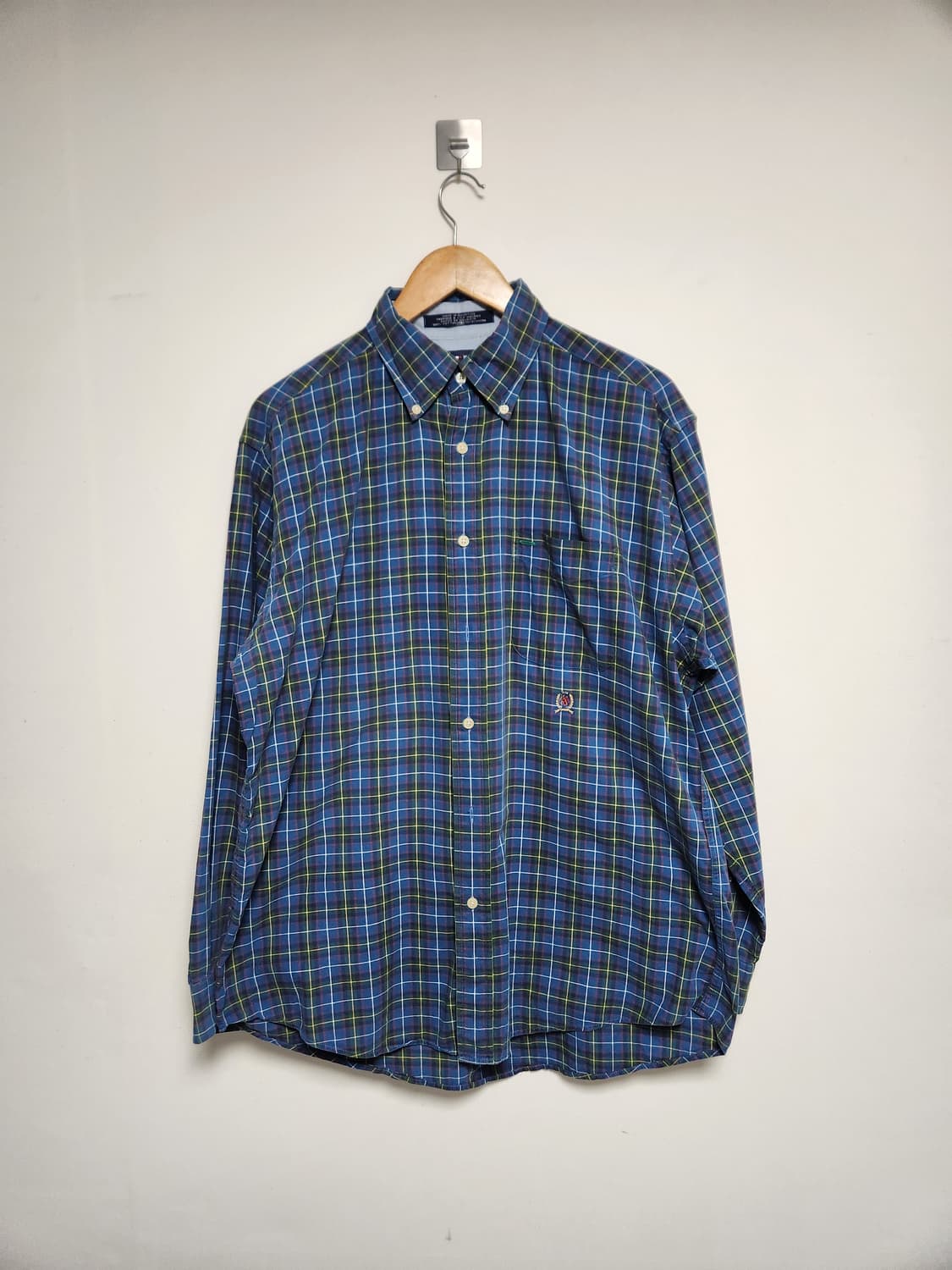 타미힐피거Tommy 코튼 체크 셔츠 M - S168 상품이미지1