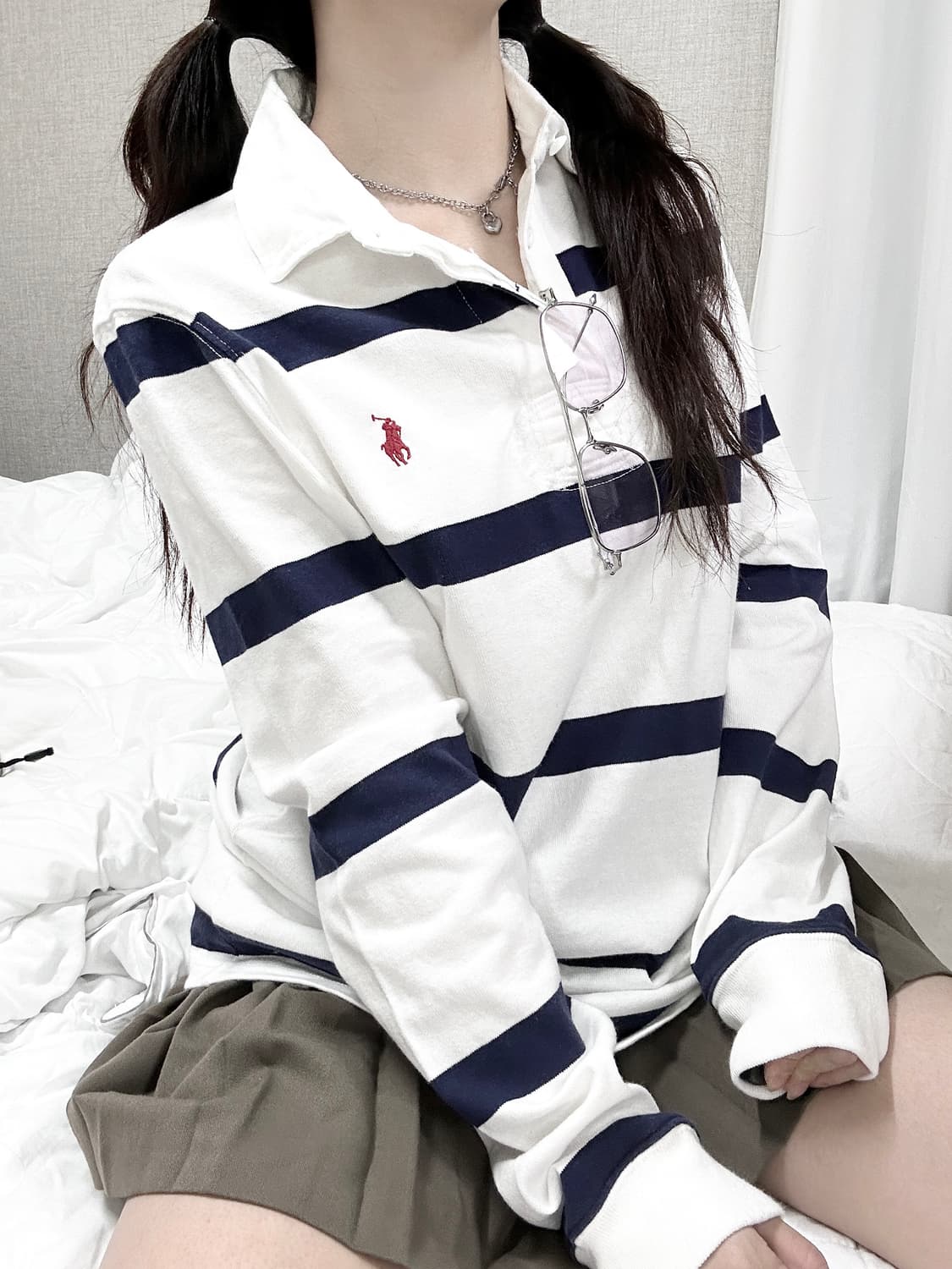 폴로 레드포니 단가라 럭비티 상품이미지2