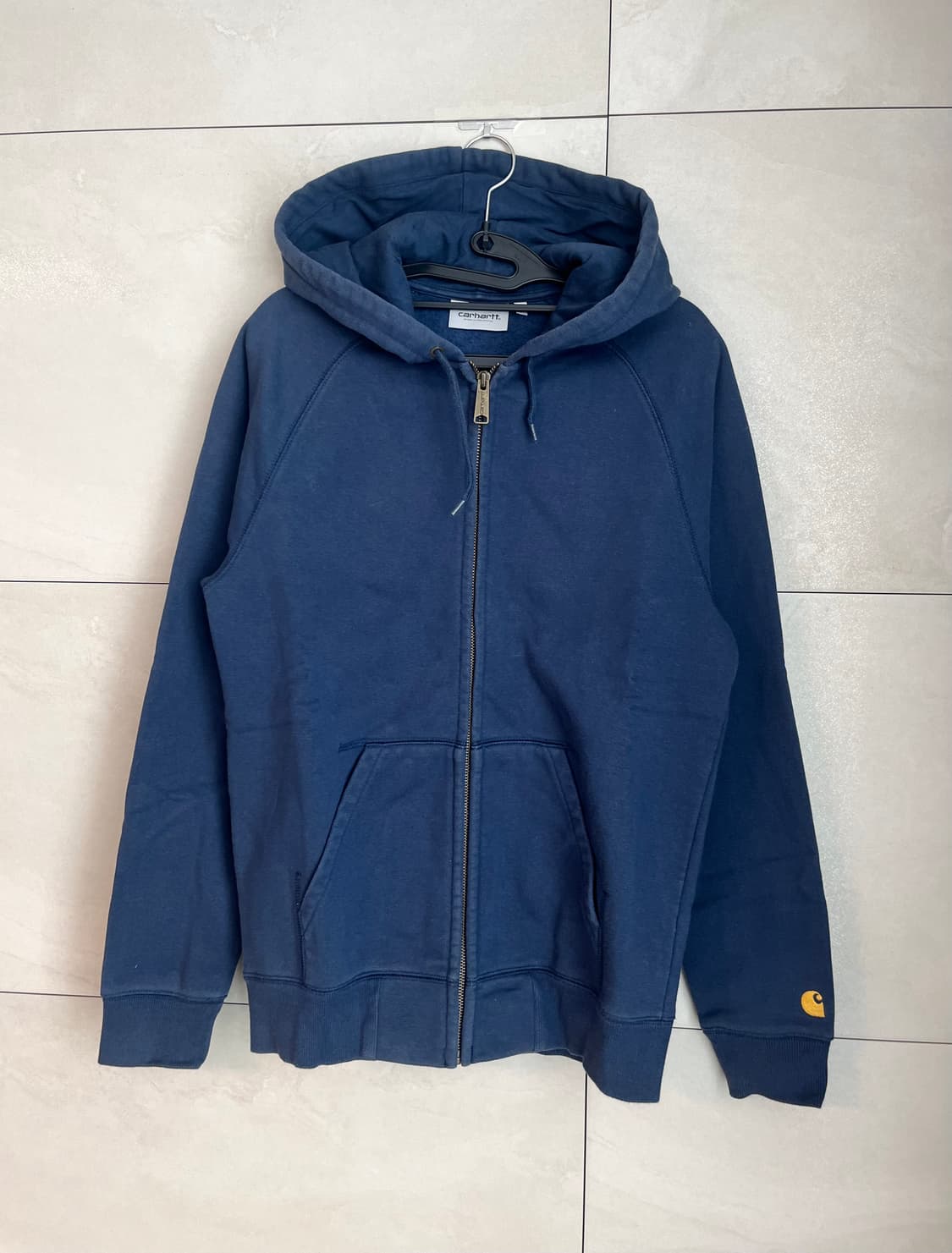 칼하트 네이비 후드 집업 [S] 상품이미지3