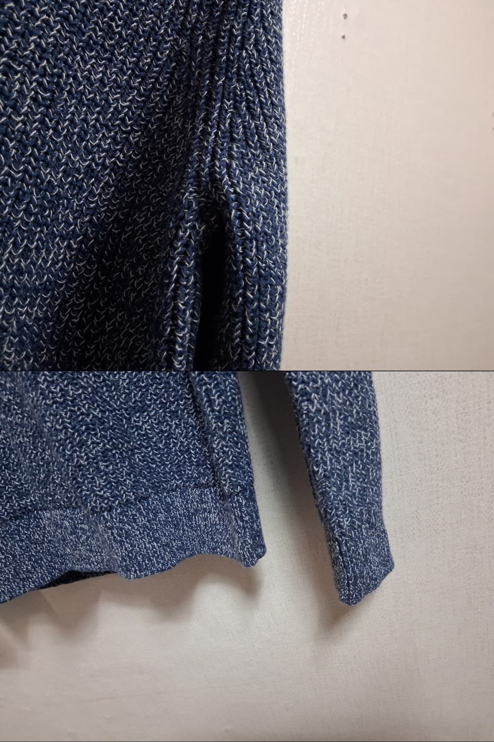 일본빈티지수입 유니클로 블루네이비 보카시 면니트 남성100L미착용
원산지 상품이미지4