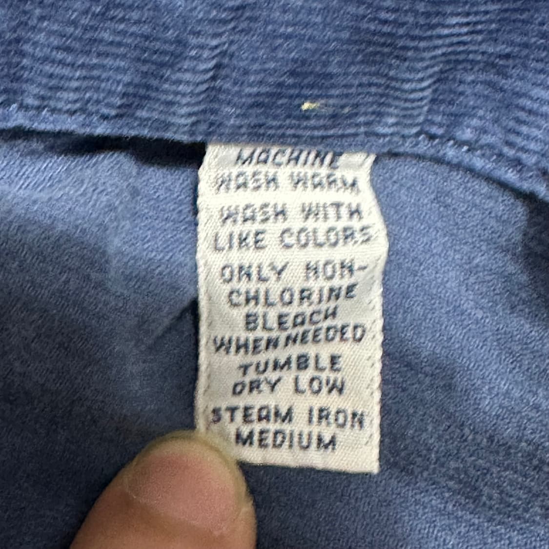 XL 폴로랄프로렌 코듀로이 오버핏 블루 코튼 셔츠 상품이미지5