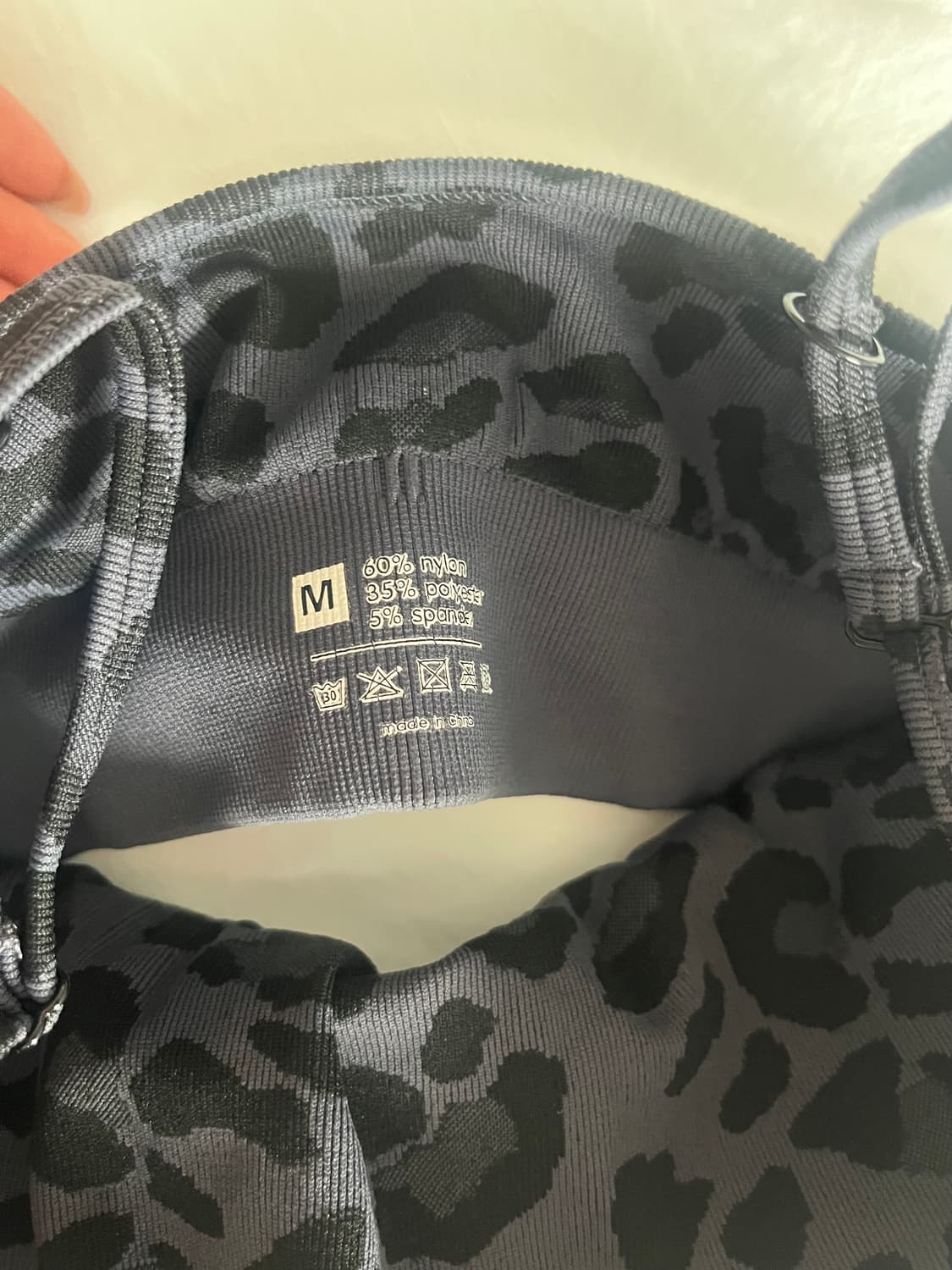 레오파드 스포츠브라 M 상품이미지3