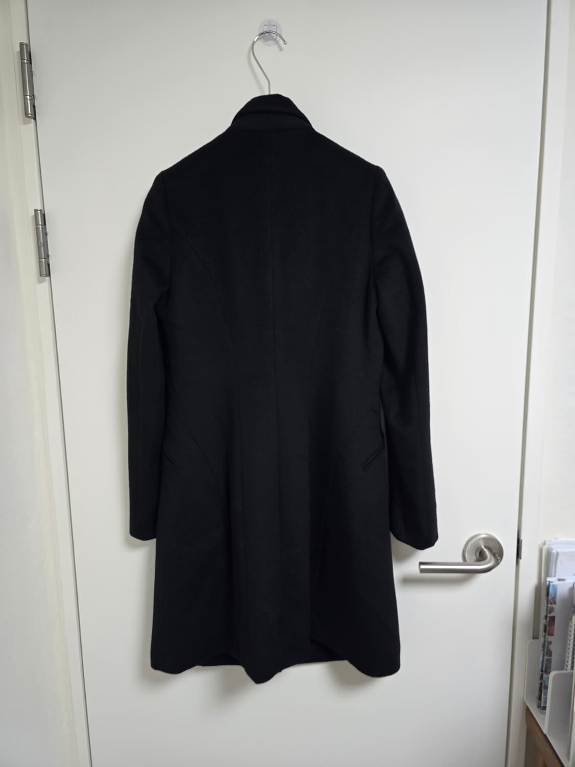 TIME 한섬 타임 블랙 캐시미어 롱 코트 82-94-160 상품이미지7