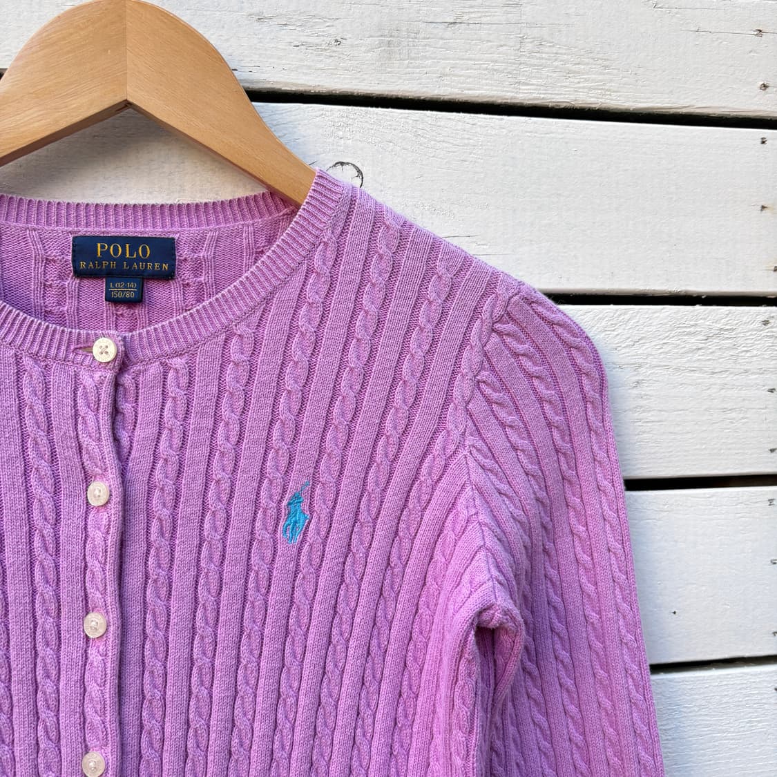 Polo 폴로 케이블 꽈배기 니트 가디건 상품이미지4