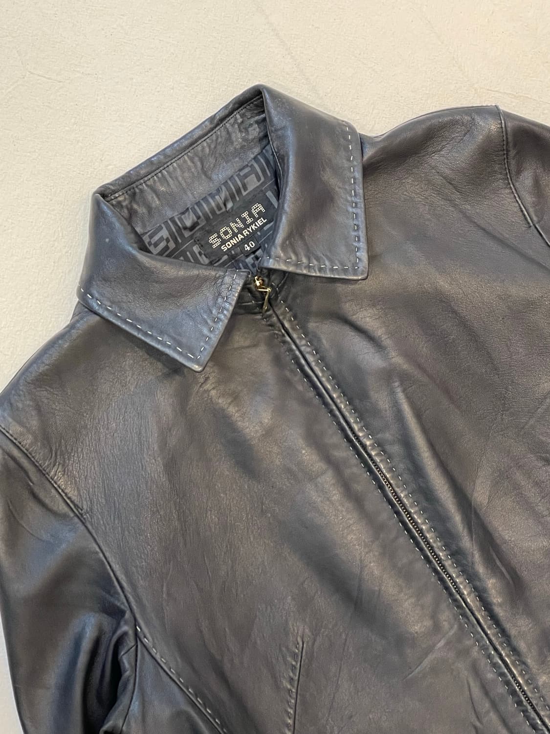 소니아리키엘 양가죽 리얼레더자켓 상품이미지2