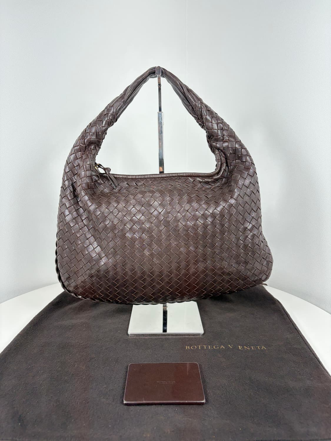 보테가베네타 인트레치아토 브라운 스몰 호보백 숄더백 상품이미지7