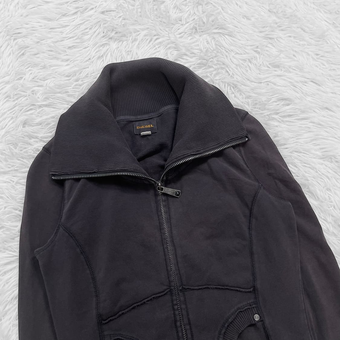 디젤 하이넥 스웻 집업 자켓 다크그레이 상품이미지7