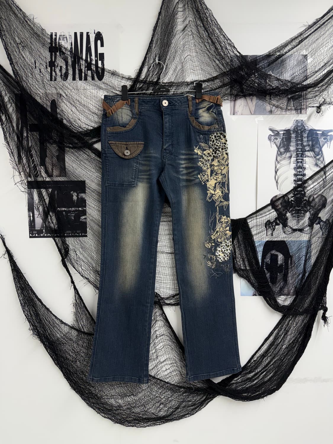 00s embriodery detail jeans  상품이미지1