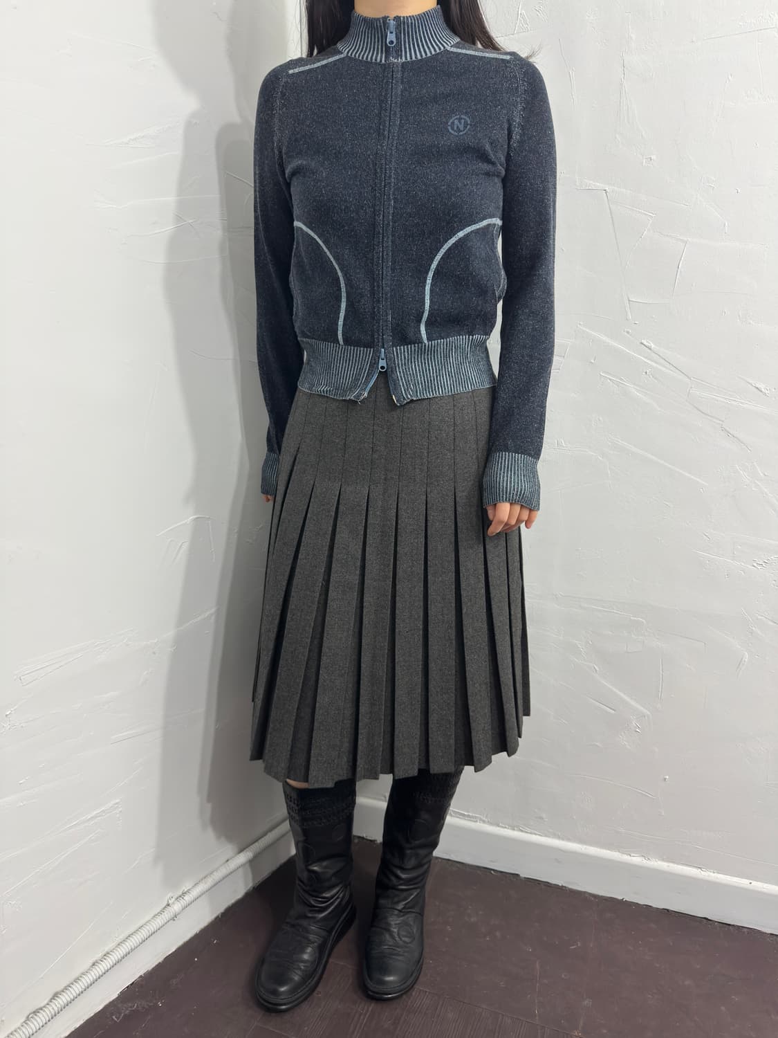 givenchy pleats wool skirt 상품이미지3