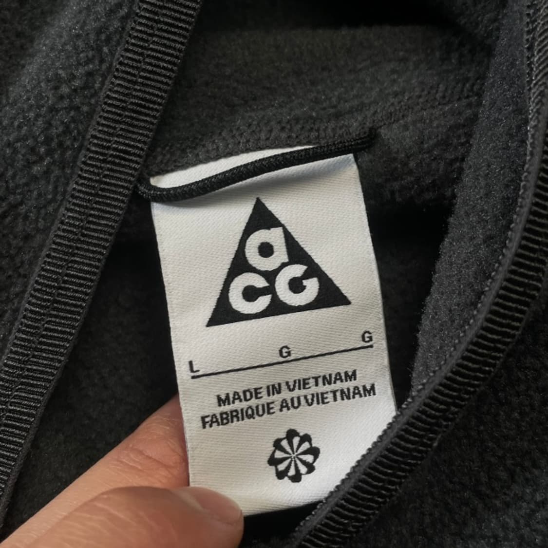 100 나이키 ACG 폴라텍 울프 풀오버 후드 앤트러사이트 상품이미지4