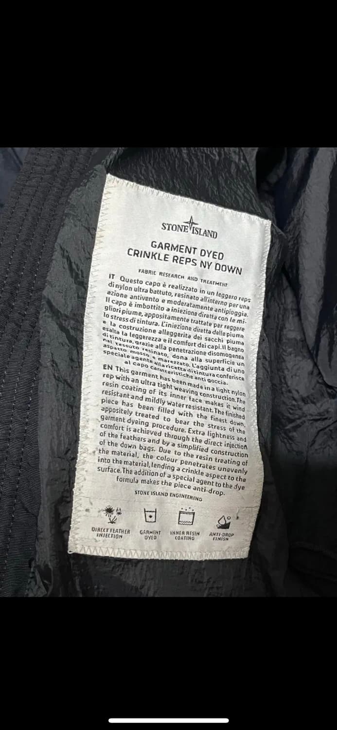  스톤아일랜드 크랭클랩스 논후드 우원재 패딩 17fw L 상품이미지5