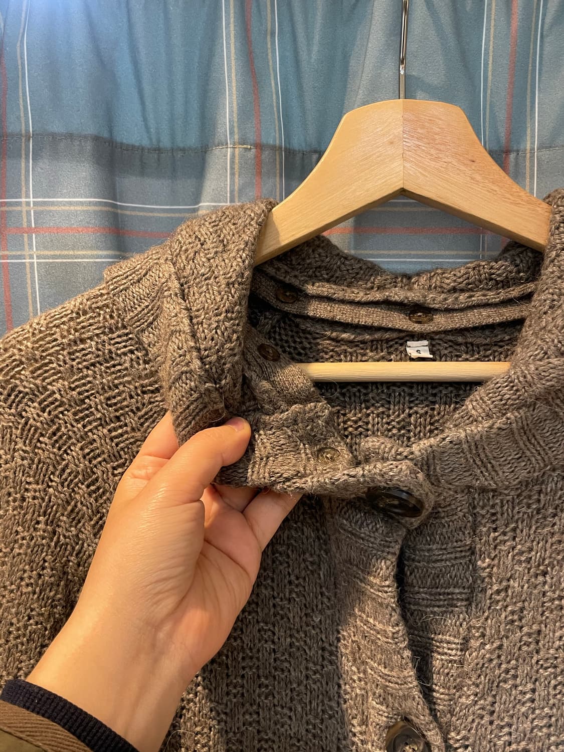 Muji 후드탈부착 알파카가디건 상품이미지2