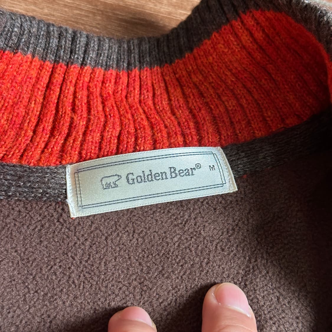 Golden bear quarter zip pullover sweater 상품이미지9