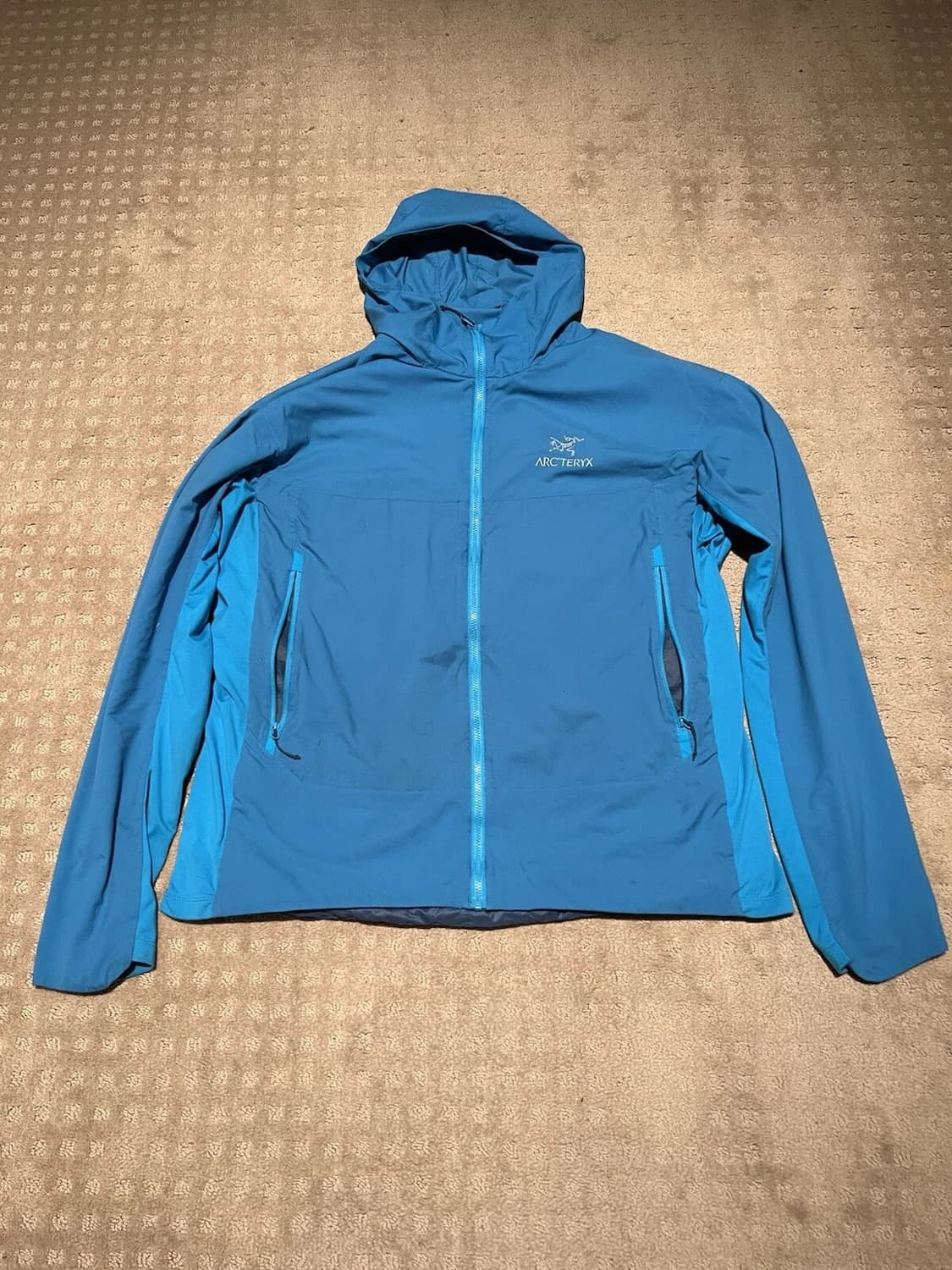 아크테릭스 소프트 쉘 바람막이 자켓 블루 XL 상품이미지1