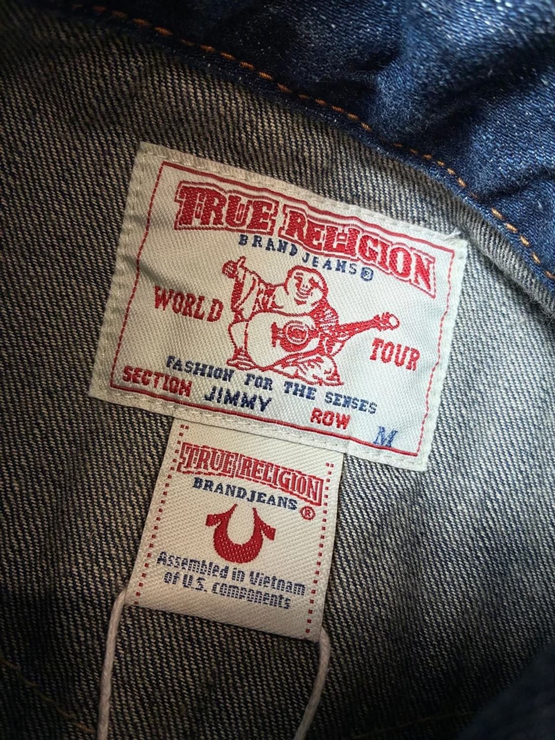 트루릴리젼 Y2K 스티치 포인트 크롭 데님 자켓 PN9132 상품이미지9