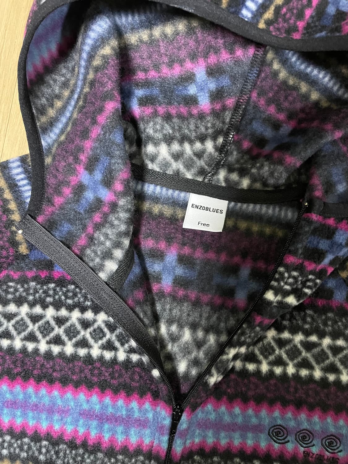 엔조블루스 셔링 포켓 플리스 집업 후디 (Multi) 상품이미지7