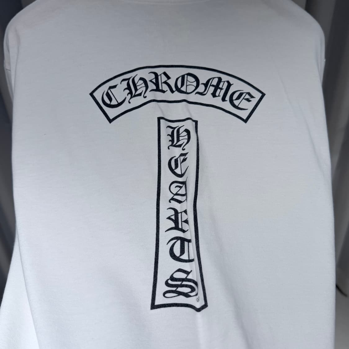 (A+급/XL) / 크롬하츠 T바 크로스 말발굽 롱슬리브 화이트 상품이미지7