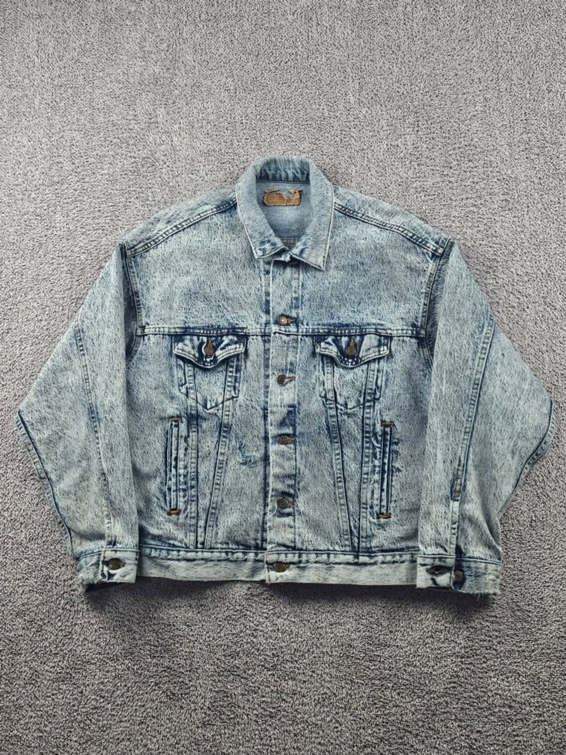 90's USA 리바이스 스톤워싱 데님 트러커 자켓 ( L )/ 9247 상품이미지2