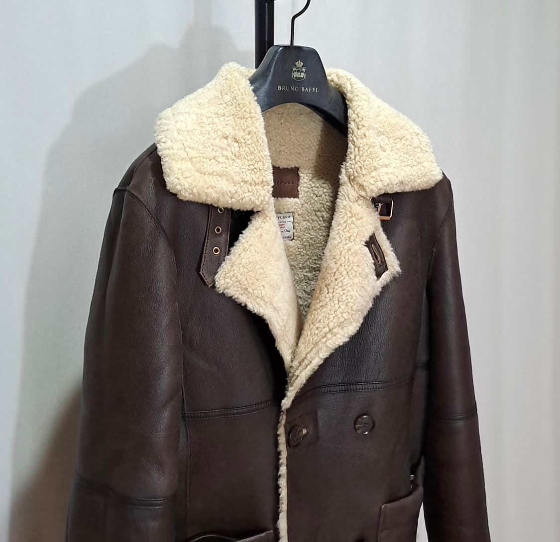 (택포) 인스턴트펑크 양가죽 양털 더블 롱무스탕 1 A993 상품이미지5