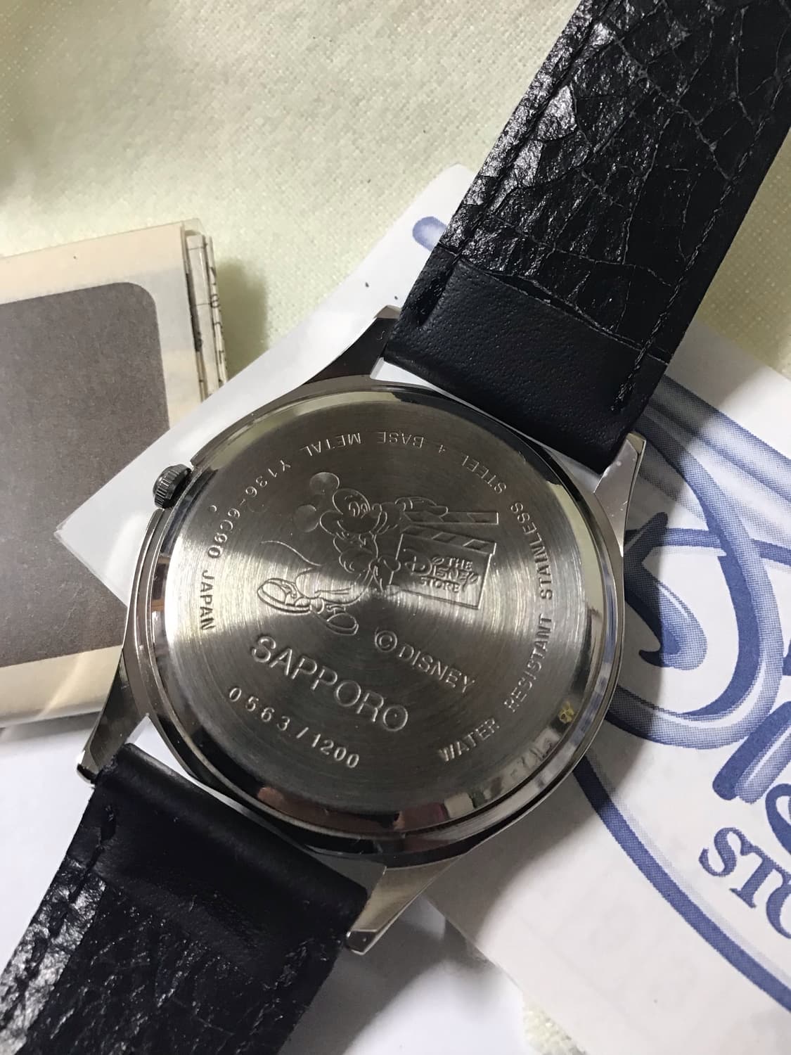 (빈티지) 일본삿포로디즈니 스토어 한정 손목시계 상품이미지6