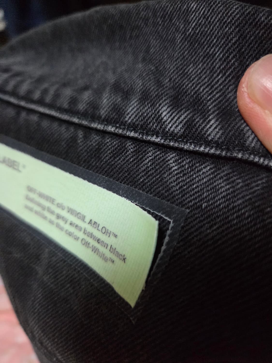 오프화이트.파이어테이프.데님자켓 상품이미지6