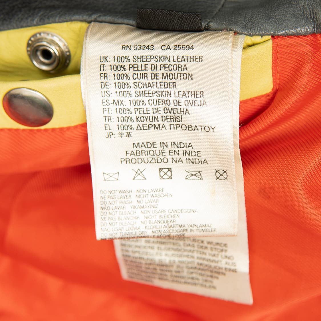 [M] 디젤 쉽스킨(양가죽) 라이더 자켓 / 바이커 자켓  상품이미지9