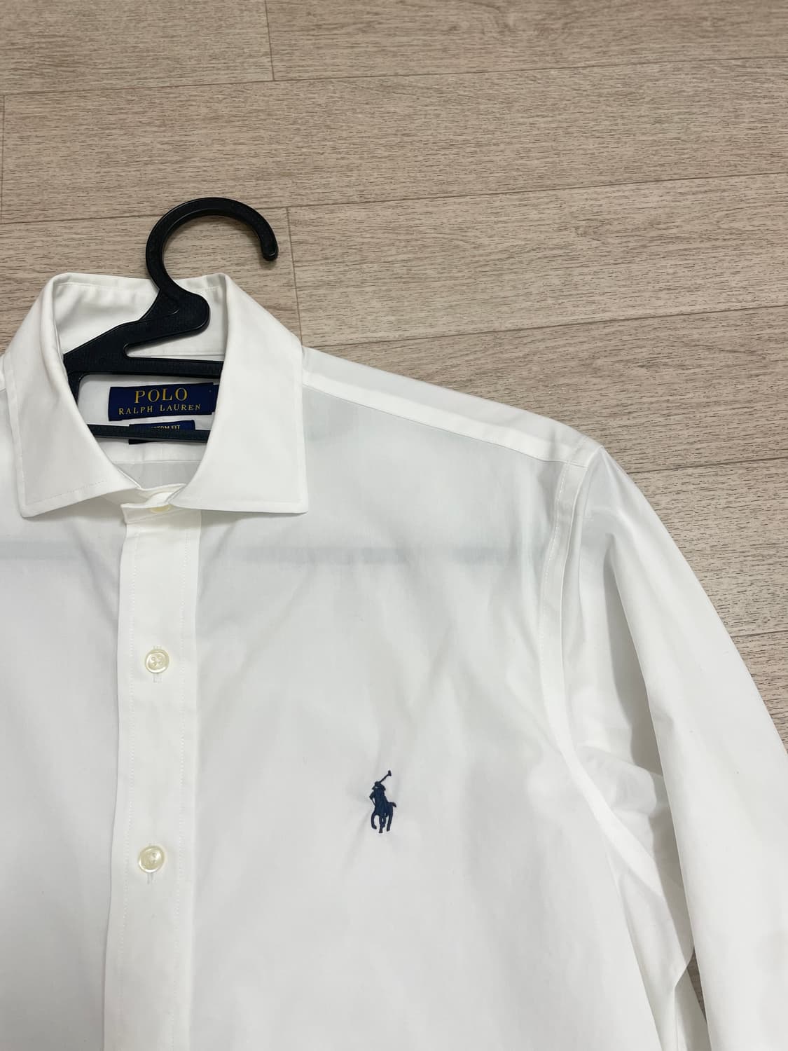 폴로 커스텀핏 화이트 셔츠 상품이미지2