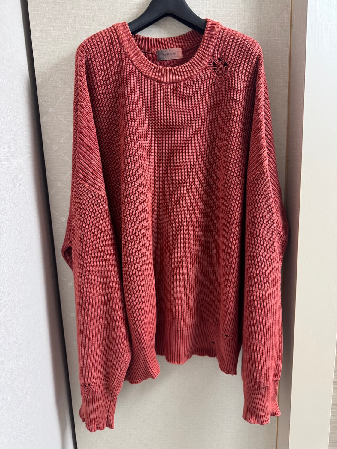 메종미네드/ 빈티지 가공 워시드 니트 / L 상품이미지1