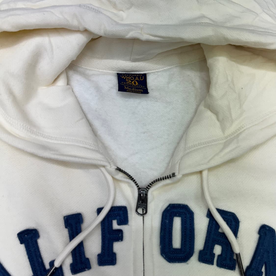 Who.A.U cream hood zip-up 상품이미지6