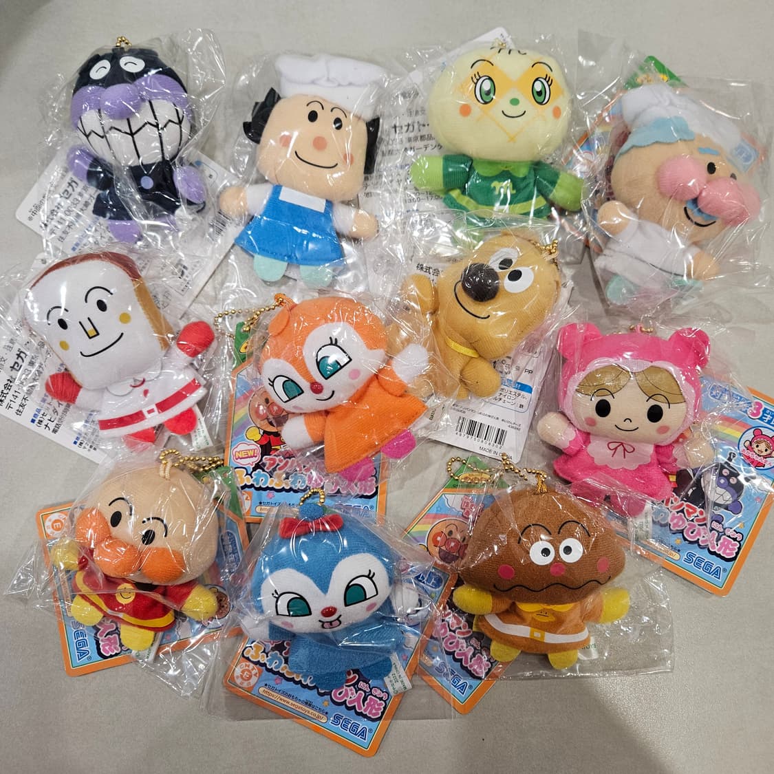 호빵맨 짤랑이 카레빵맨 버터누나 키링 상품이미지1