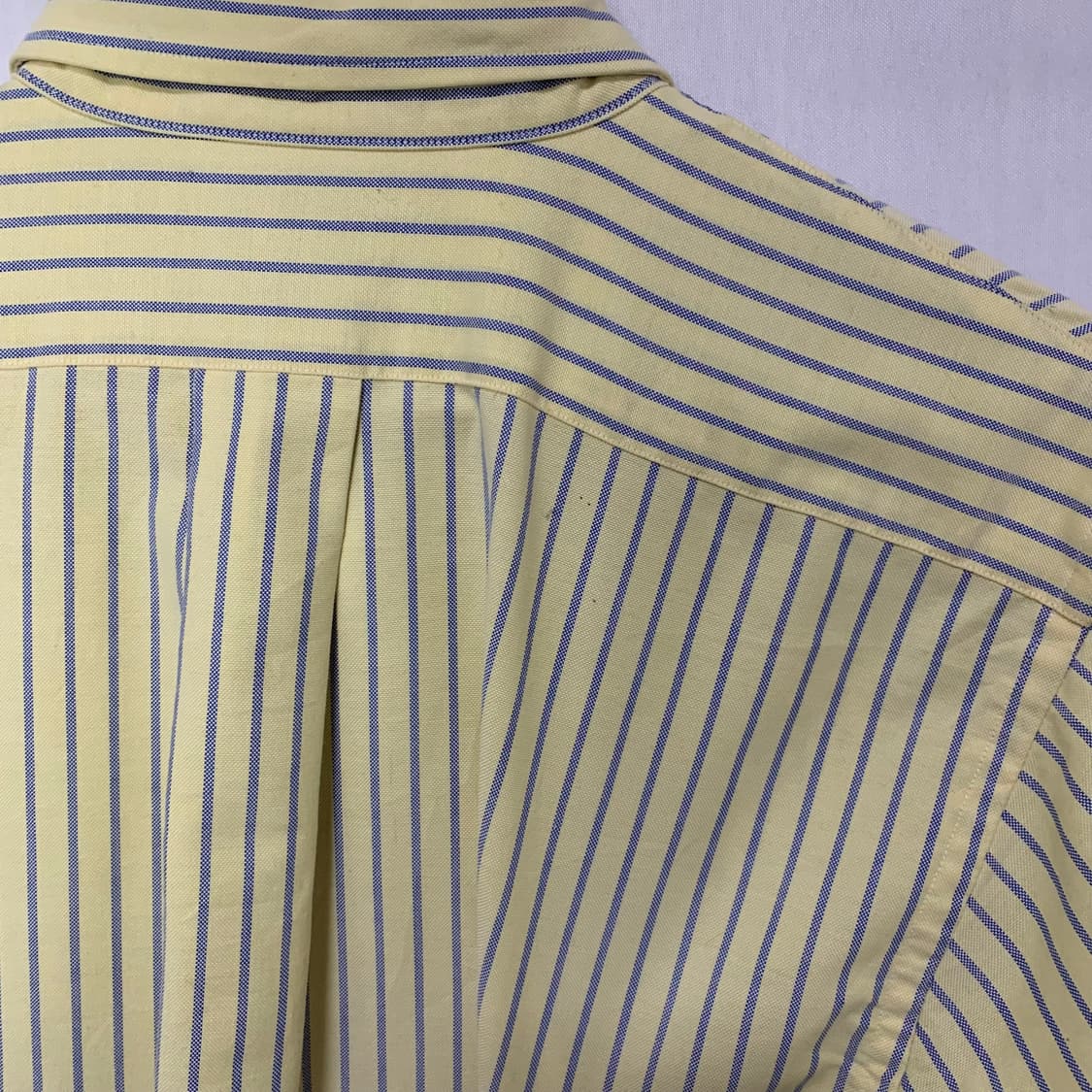 엘엘빈 빈티지 옐로우 스트라이브 오버핏 셔츠 상품이미지4