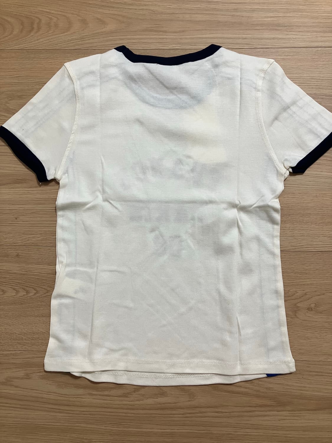 자라 화이트 프랑스 프린팅 반팔 티셔츠 S 사이즈 상품이미지2