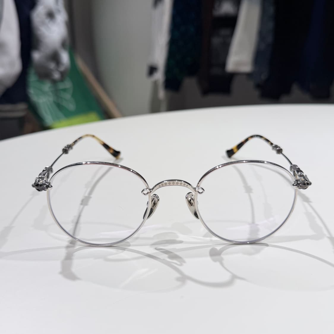 (A+/OS) / 크롬하츠 부바 아시안핏 샤이니 실버 골드 플레이트 안경 상품이미지3