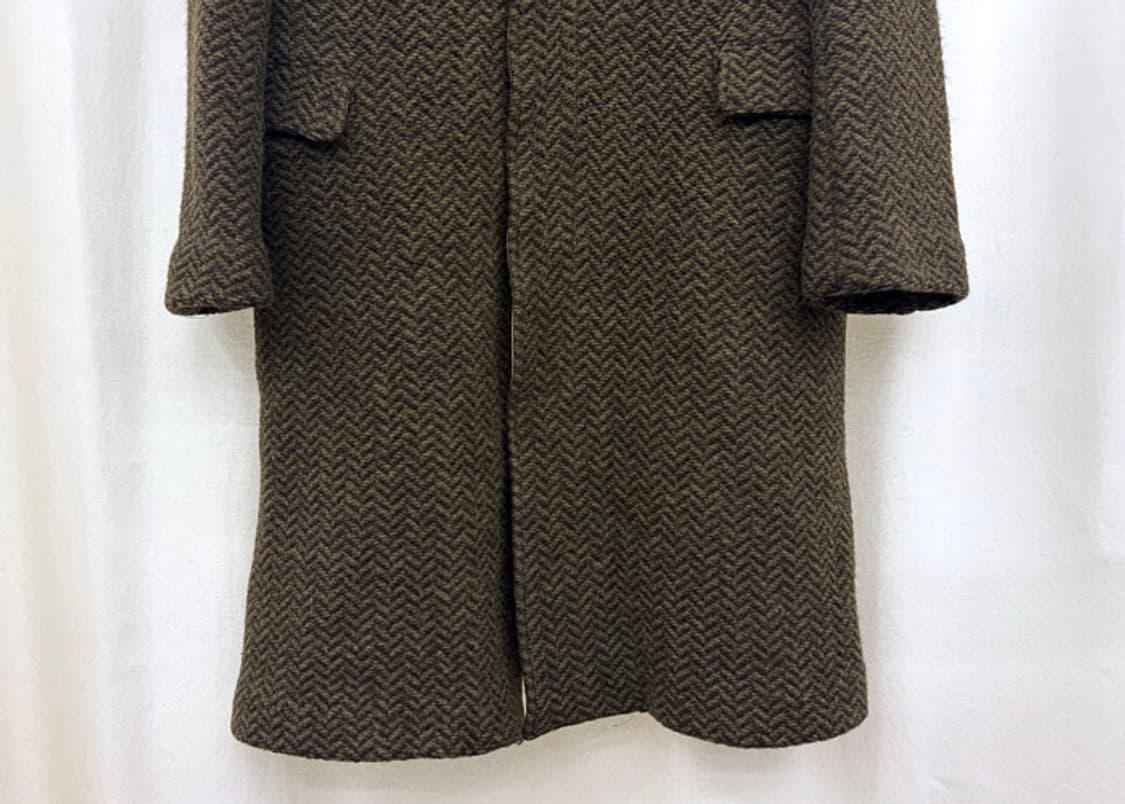 언더커버 헤링본 축융 울 코트 상품이미지4